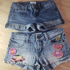 2 Pairs of girls shorts